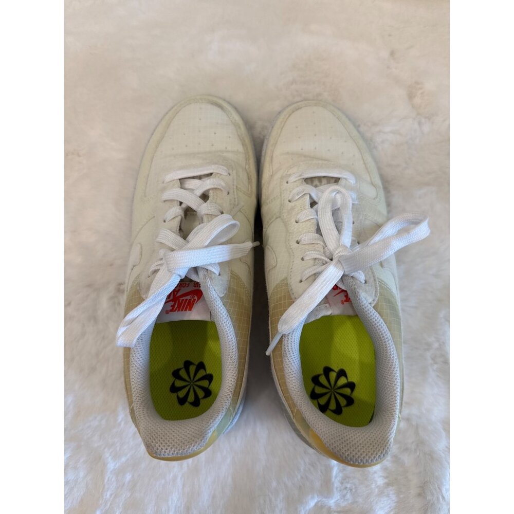 Nike Air Force 1 Crater GS 'Move To Zero - White Orange' DH4339-100 size 6.5Y - Picture 7 of 10